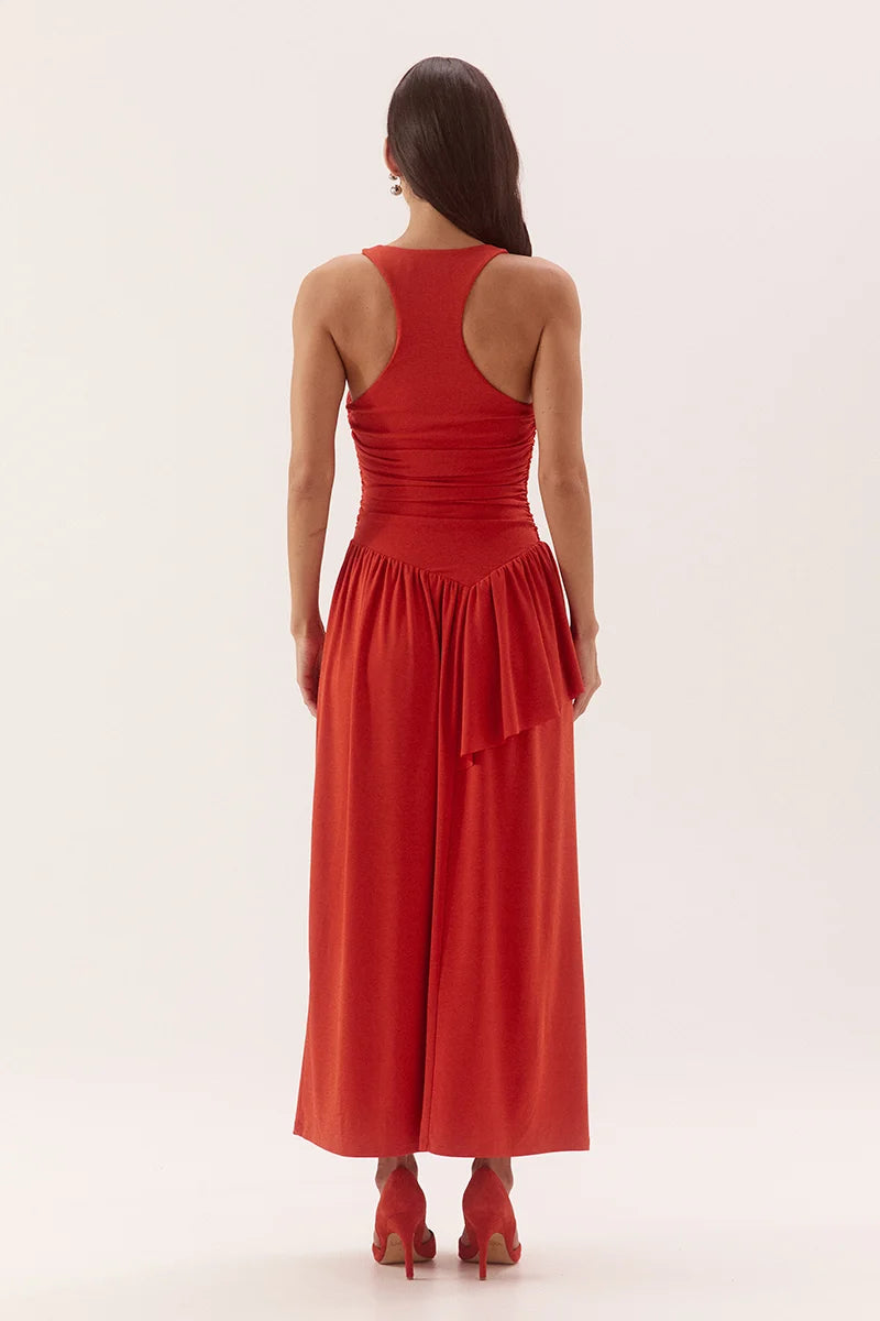 Sovere Tulli Dress - Vermilion
