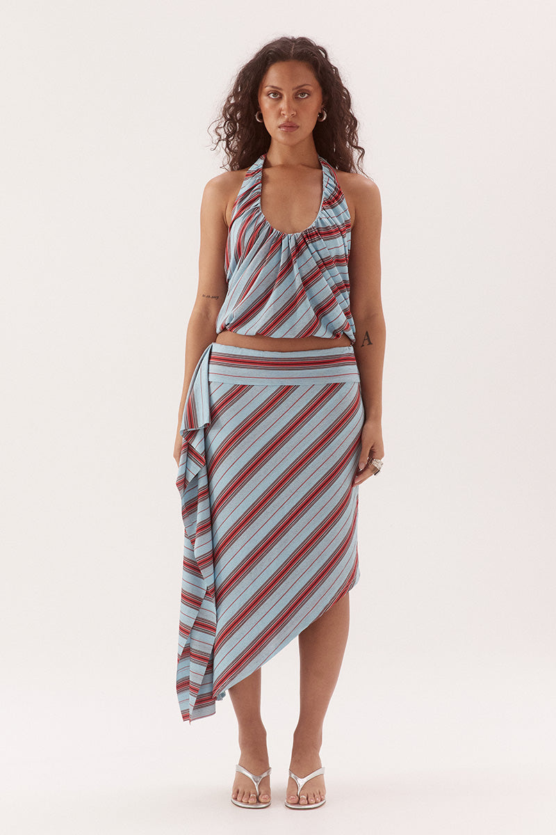 Sovere Zumi Stripe Top - Blue