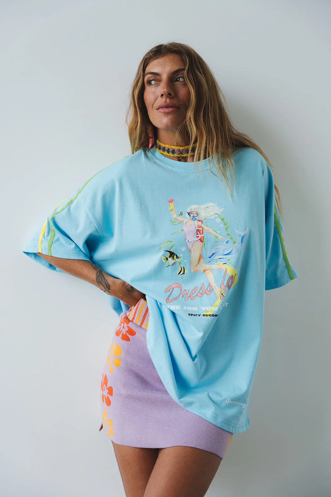 Spicy Dugong Spicy Dress For Tee - Blue