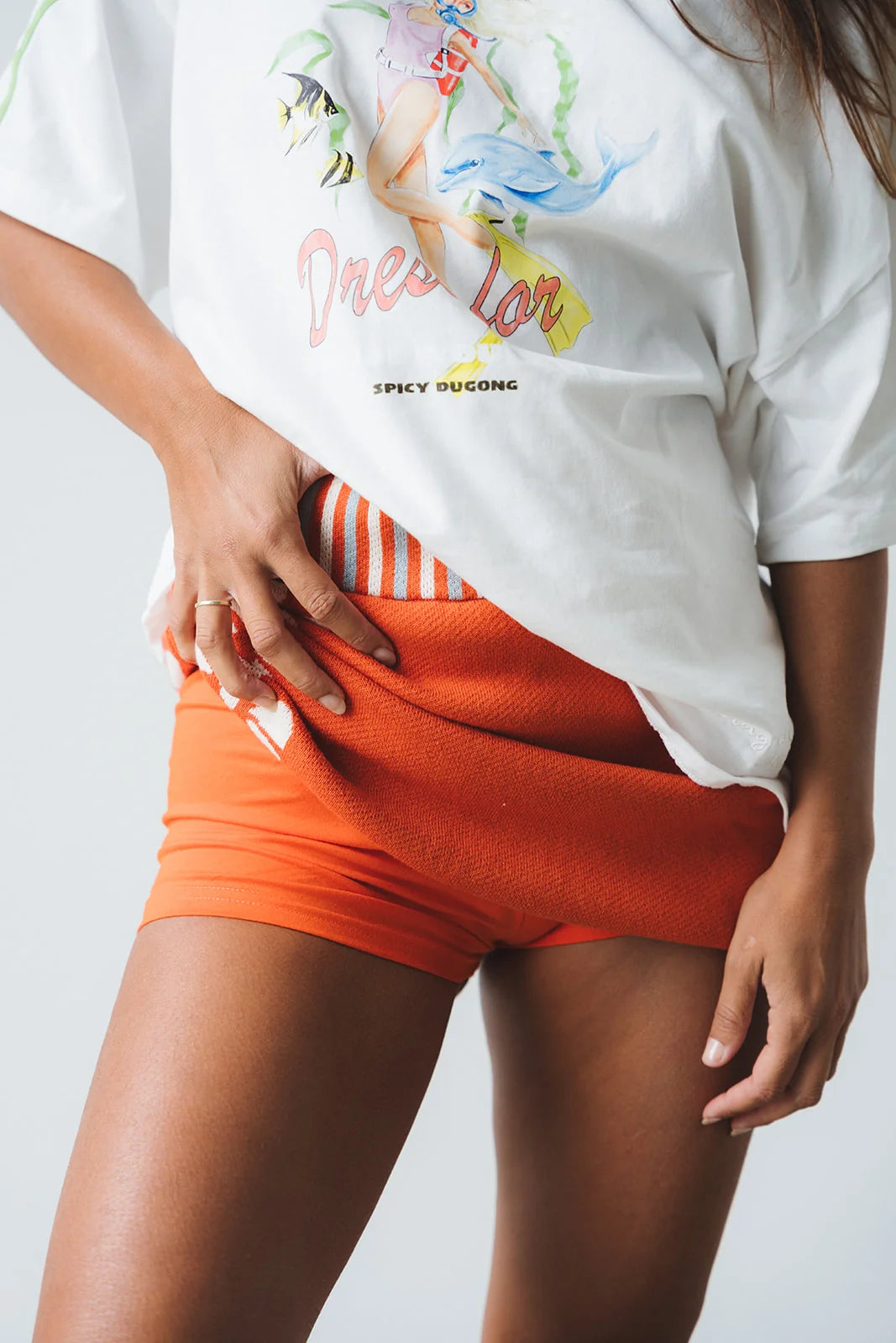 Spicy Dugong Spicy Dress For Tee - White