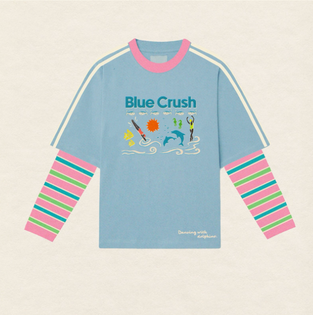 Spicy Dugong Blue Crush Long Sleeve - Blue & Green