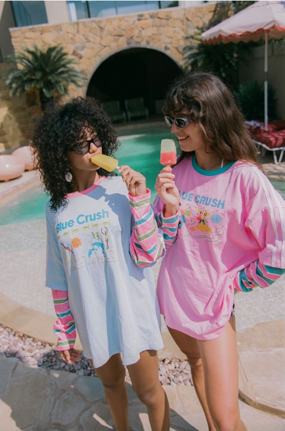 Spicy Dugong Blue Crush Long Sleeve - Blue & Green