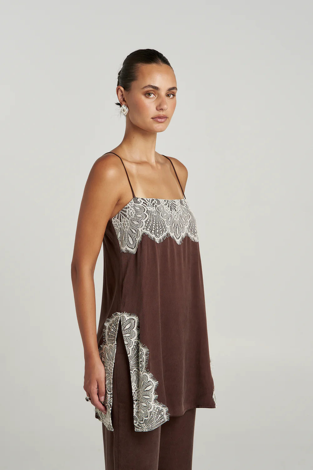 Summi Summi Florence Shift Top - Espresso