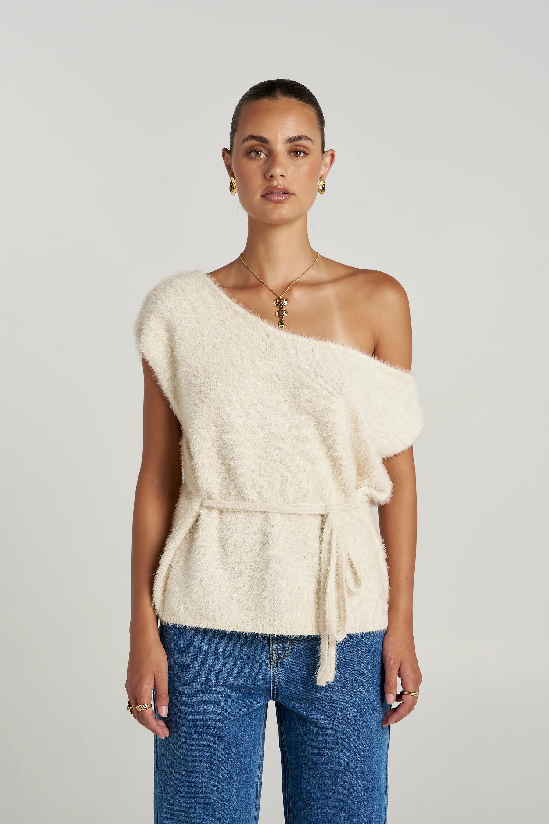 Summi Summi Ivy Knit Top - Lily White