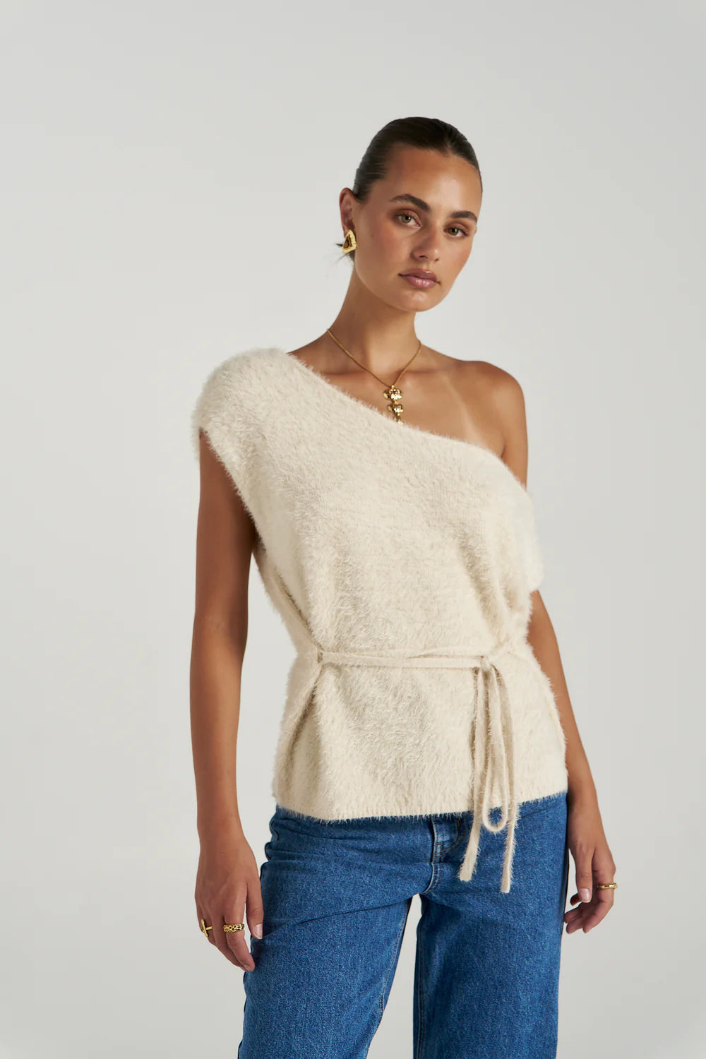 Summi Summi Ivy Knit Top - Lily White
