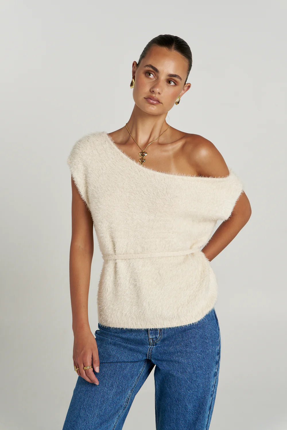 Summi Summi Ivy Knit Top - Lily White