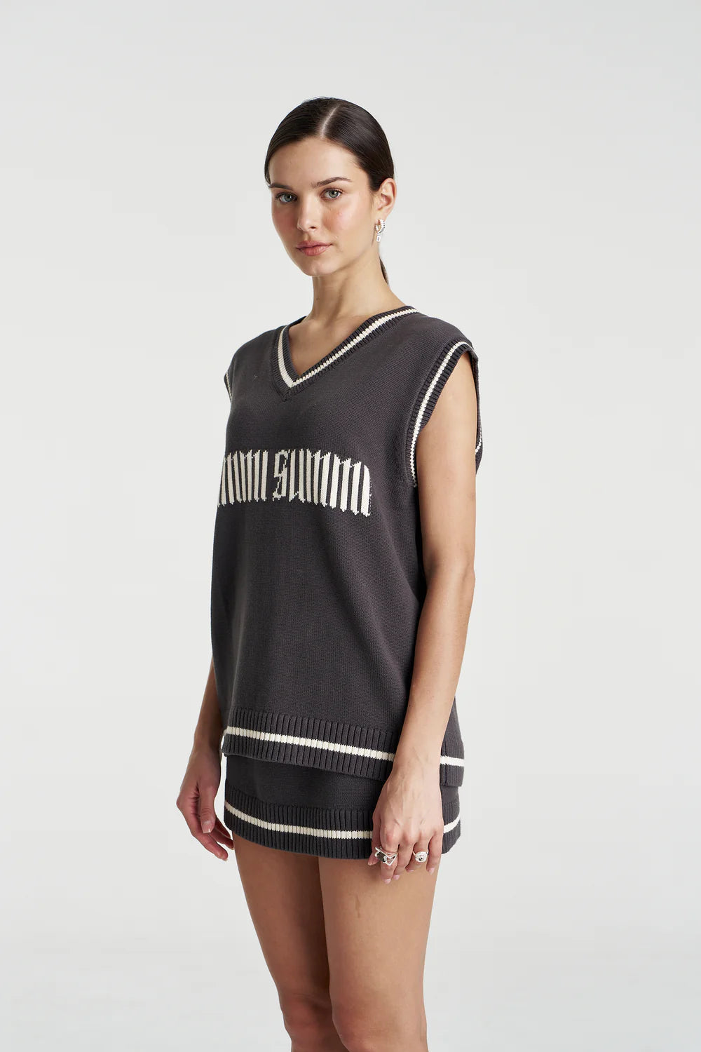 Summi Summi Knit Vest - Shadow