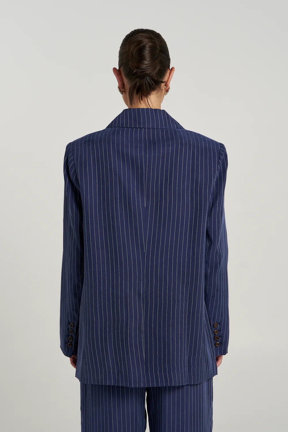 Summi Summi OS Blazer - Navy Pinstripe
