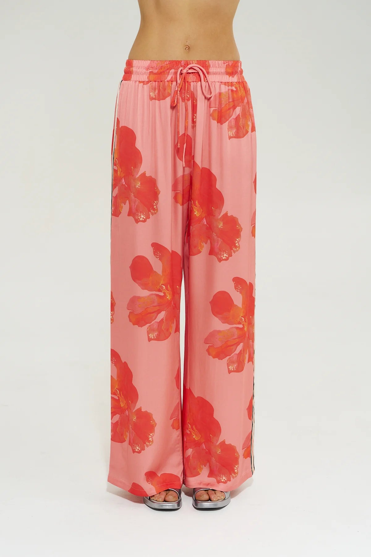 Summi Summi Wide Leg Pant - Peach Petals