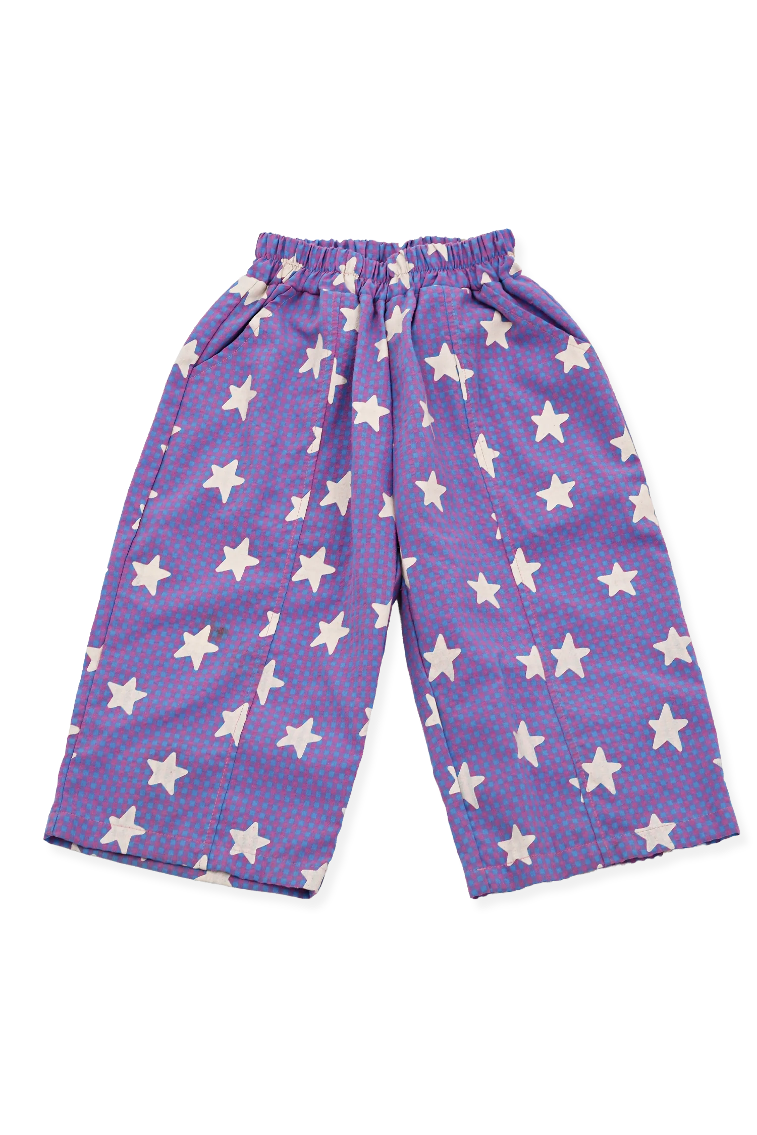 Sunday Siblings Dusty Star Pants - Purple Gingham