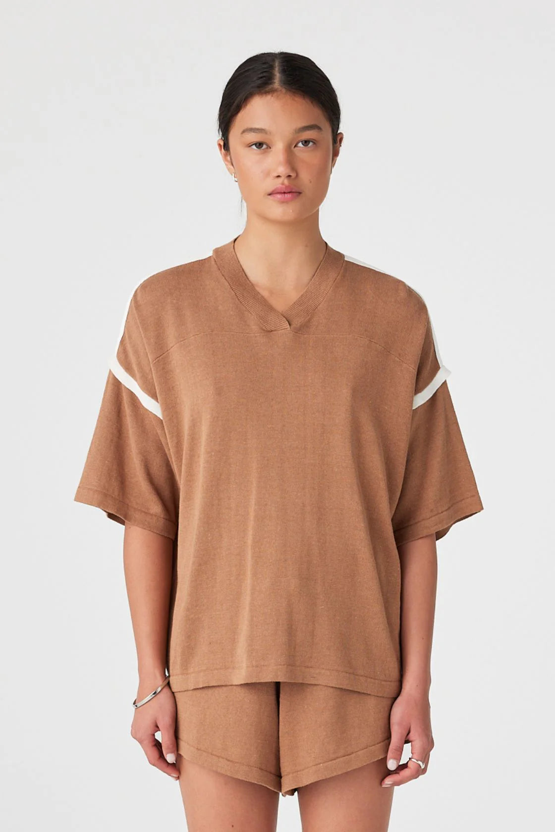 Arcaa Orlando OS Tee - Pecan/Cream