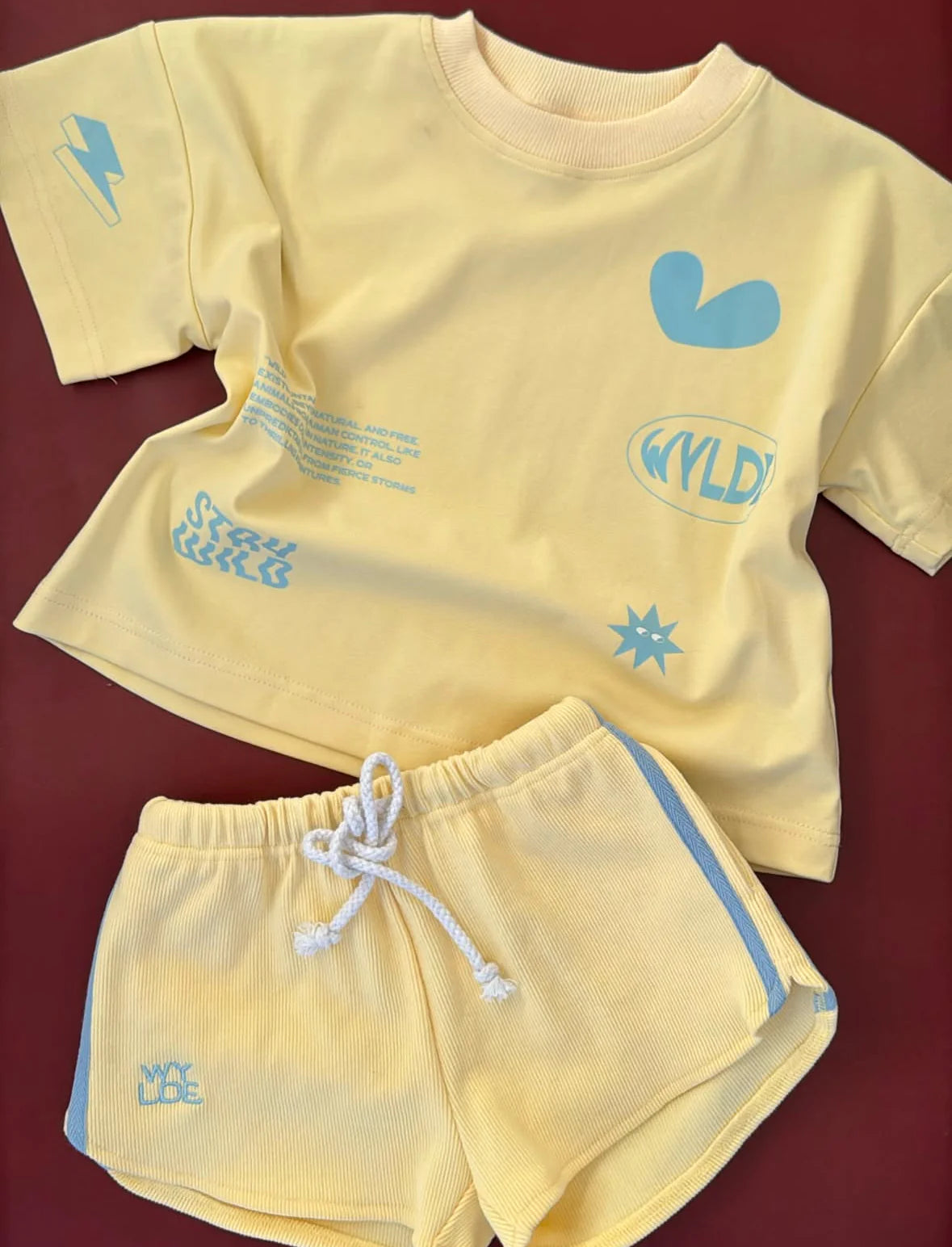 Wylde The Label Lemon Sky Shorts