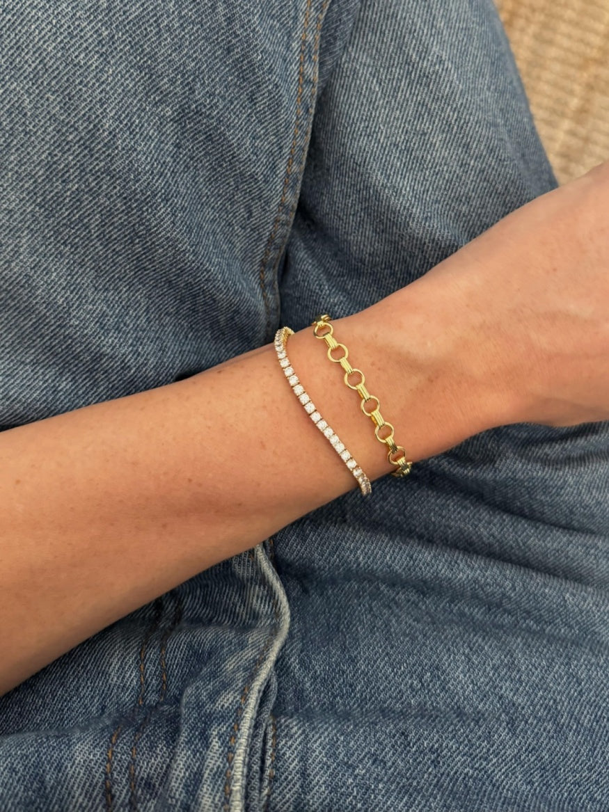 Zafino Dani Tennis Bracelet - Gold