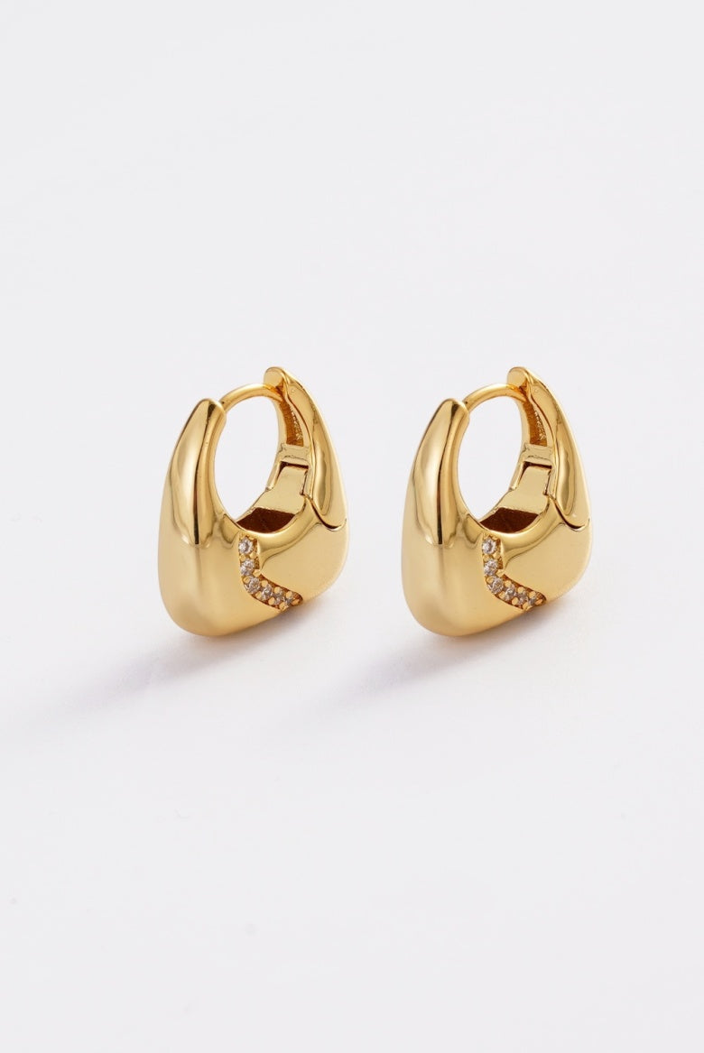 Zafino Demi Hoop - Gold