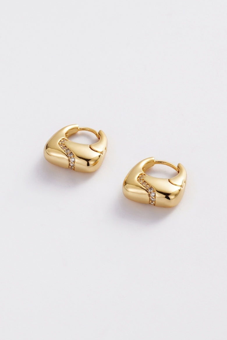 Zafino Demi Hoop - Gold