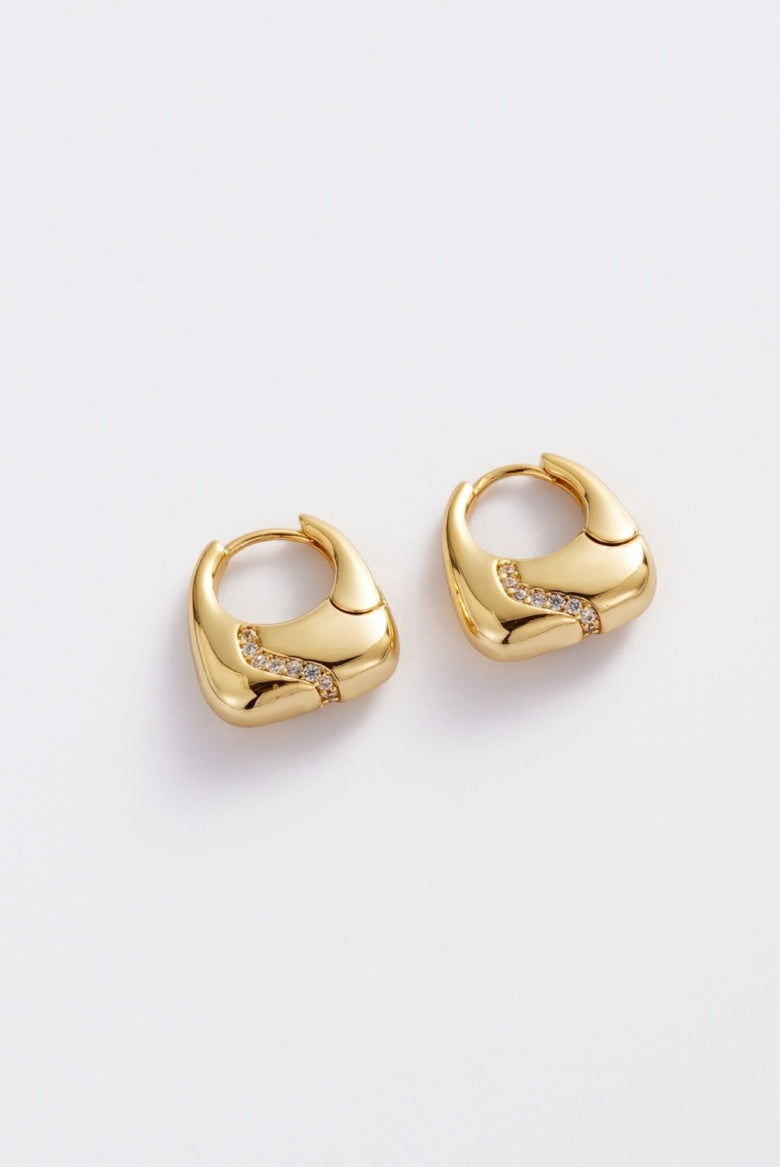Zafino Demi Hoop - Gold