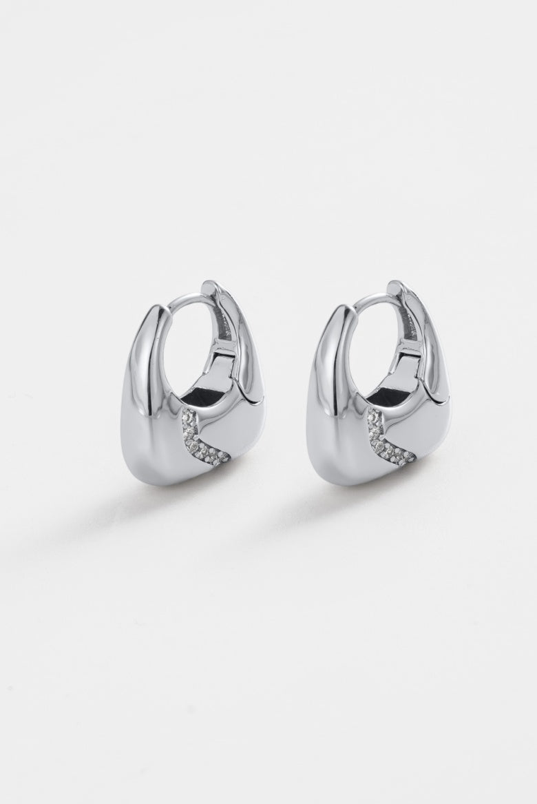 Zafino Demi Hoop - Silver