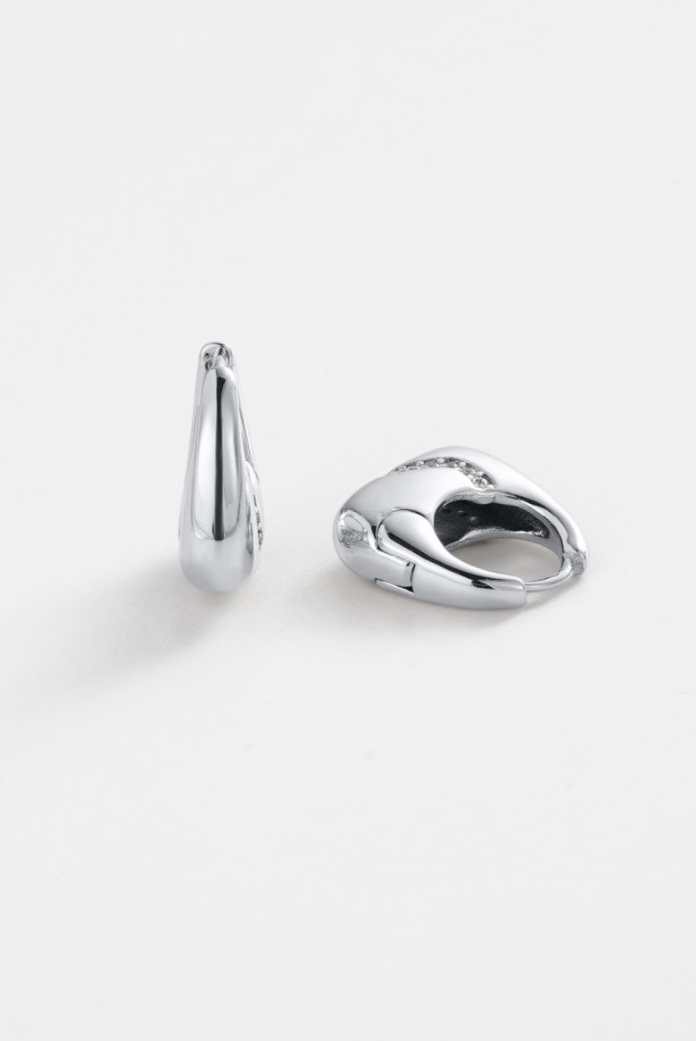 Zafino Demi Hoop - Silver
