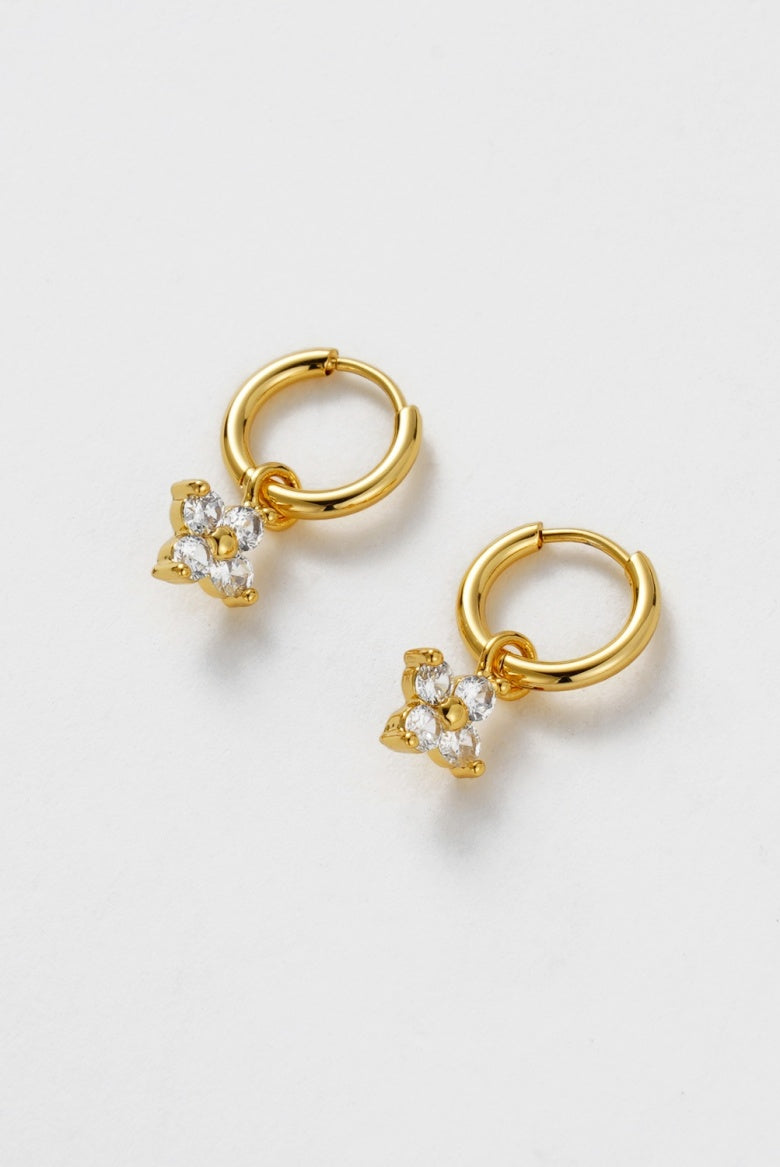Zafino Ivy Mini Drop Earrings - Gold