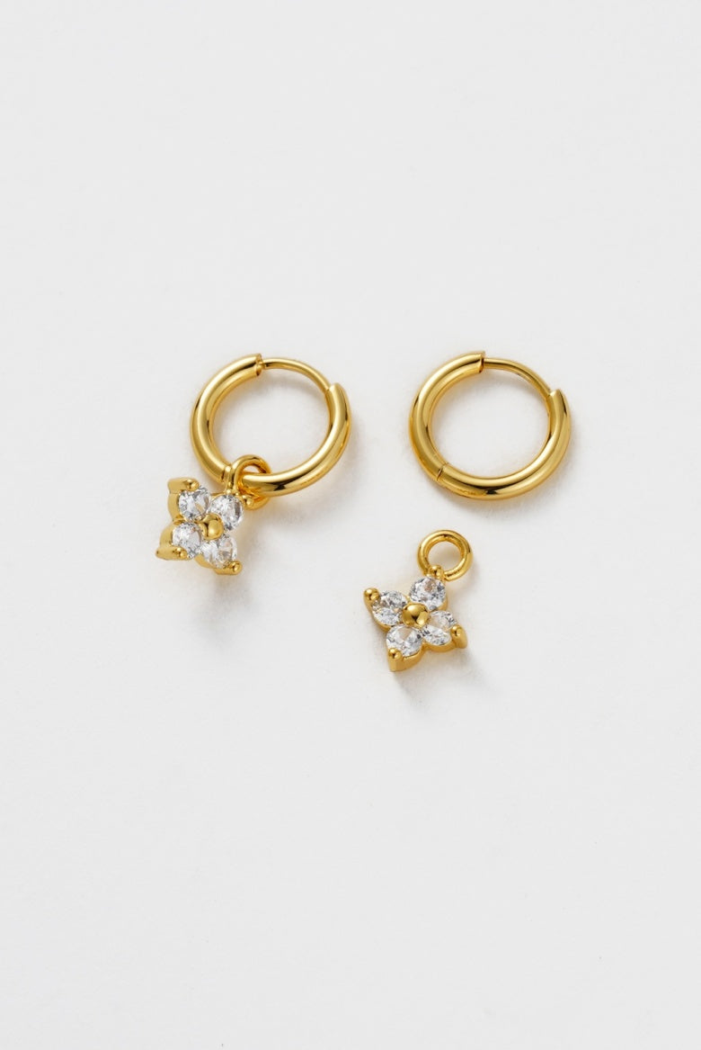 Zafino Ivy Mini Drop Earrings - Gold