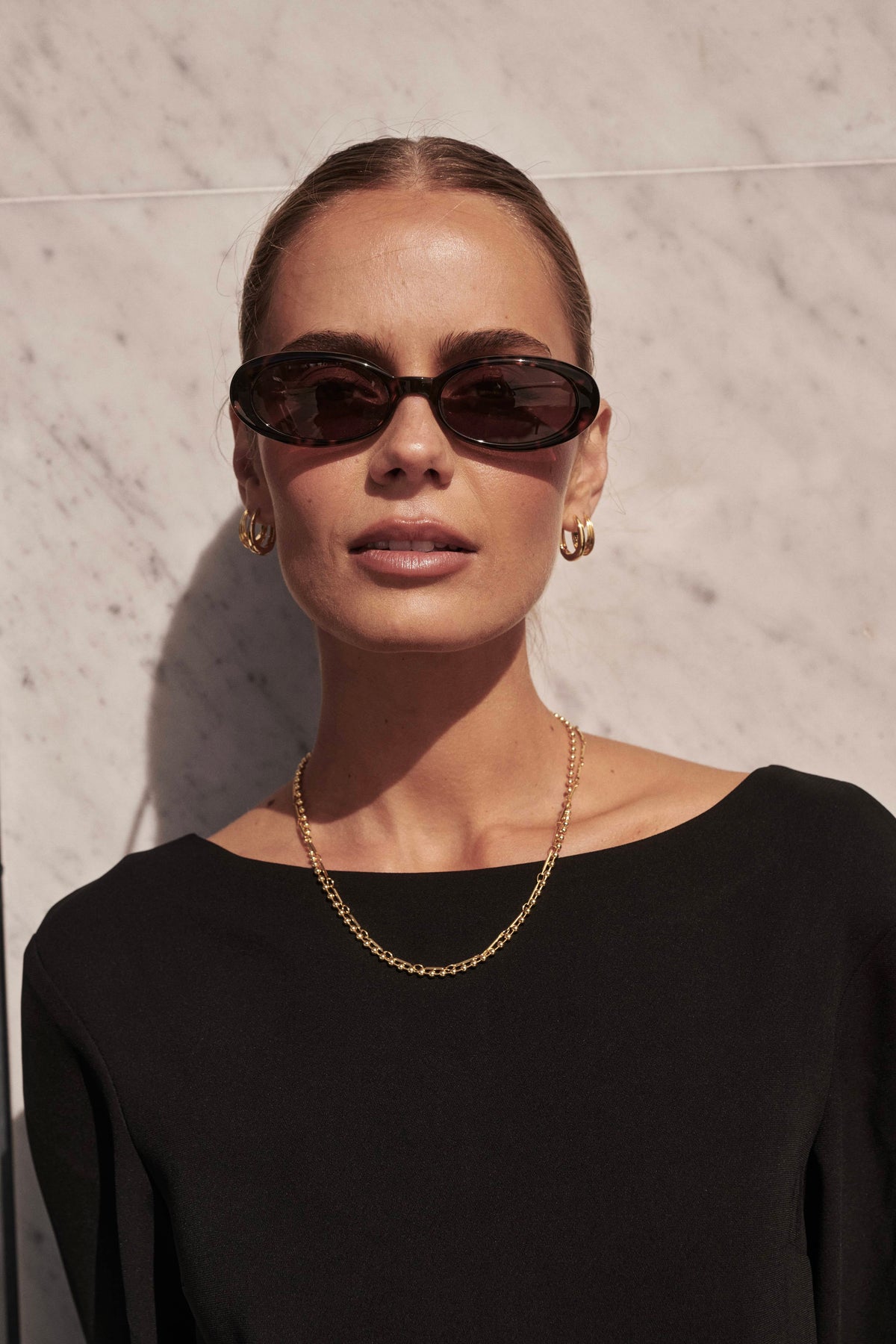 Zafino Marley Hoop Medium - Gold