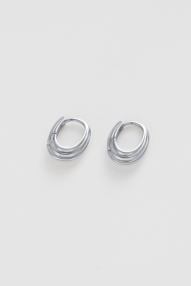 Zafino Marley Hoop Small - Silver