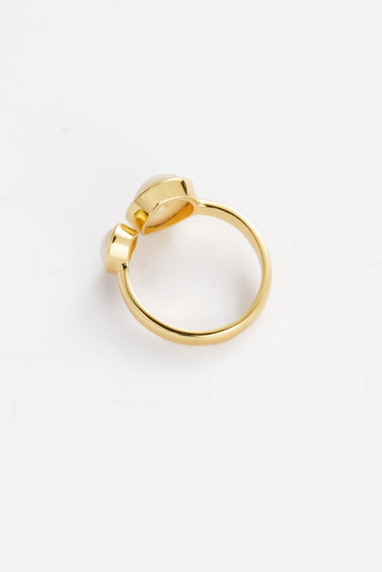 Zafino Noa Ring Pearl - Gold