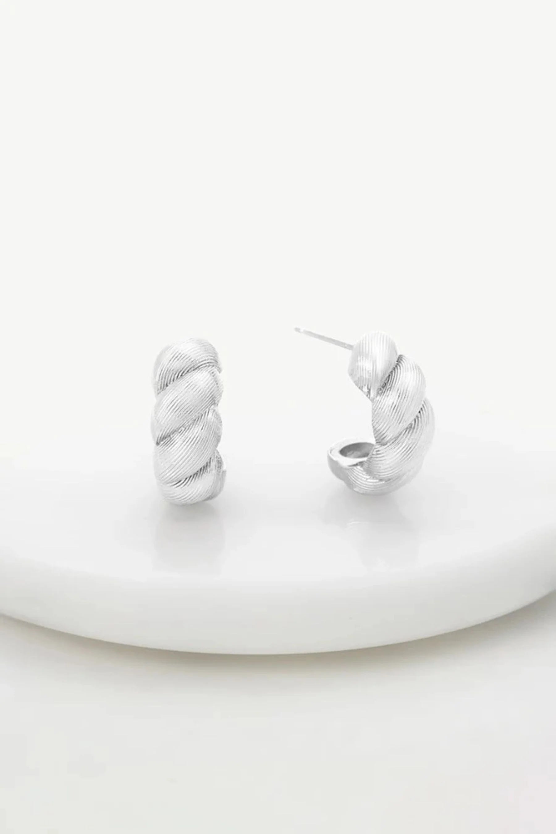 Zafino Olivia Hoop - Silver