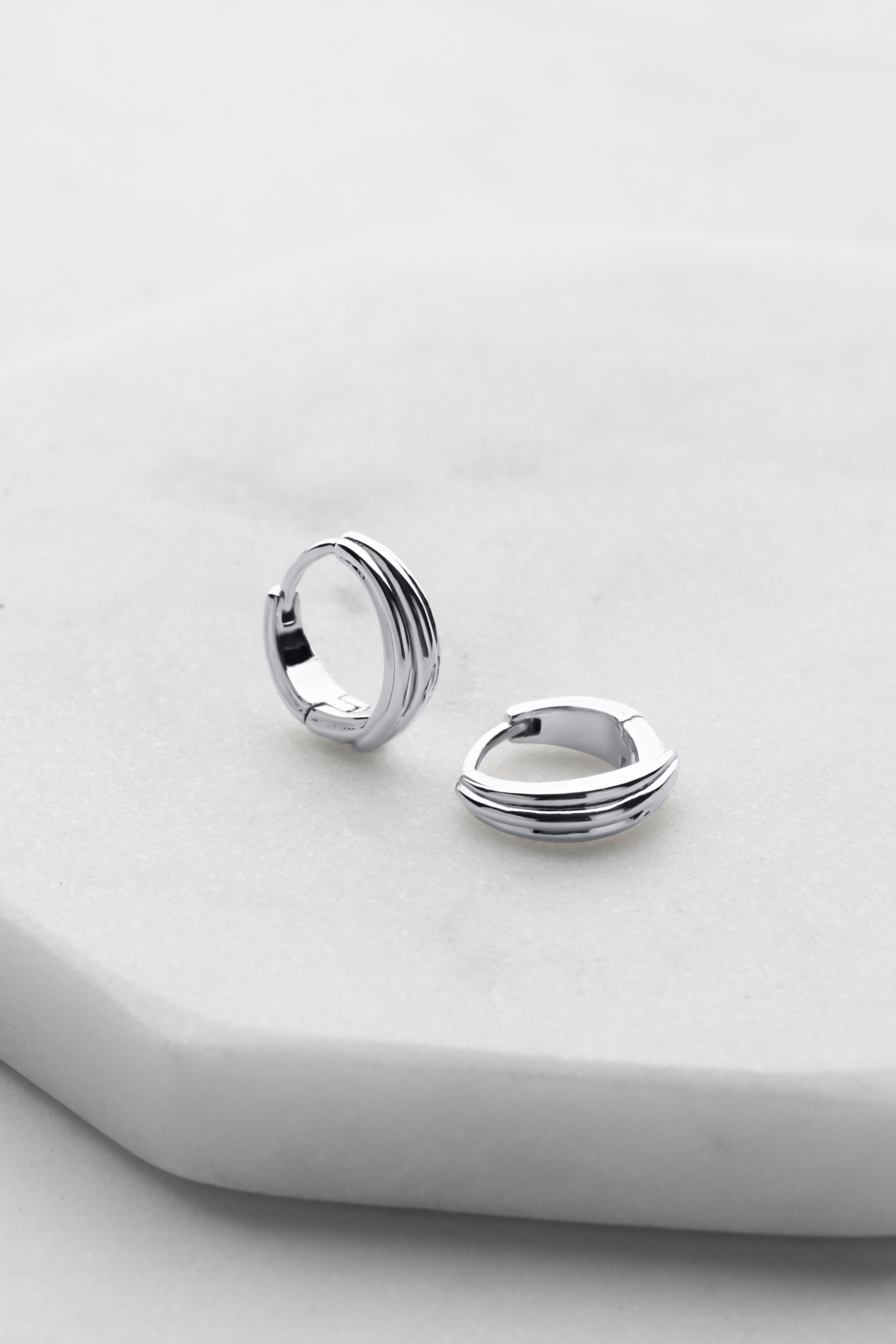 Zafino Paris Huggie - Silver