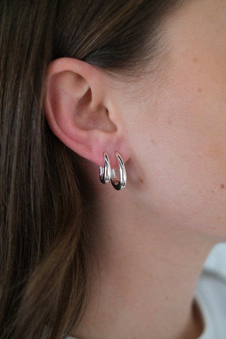 Zafino Pia Hoop Medium - Silver