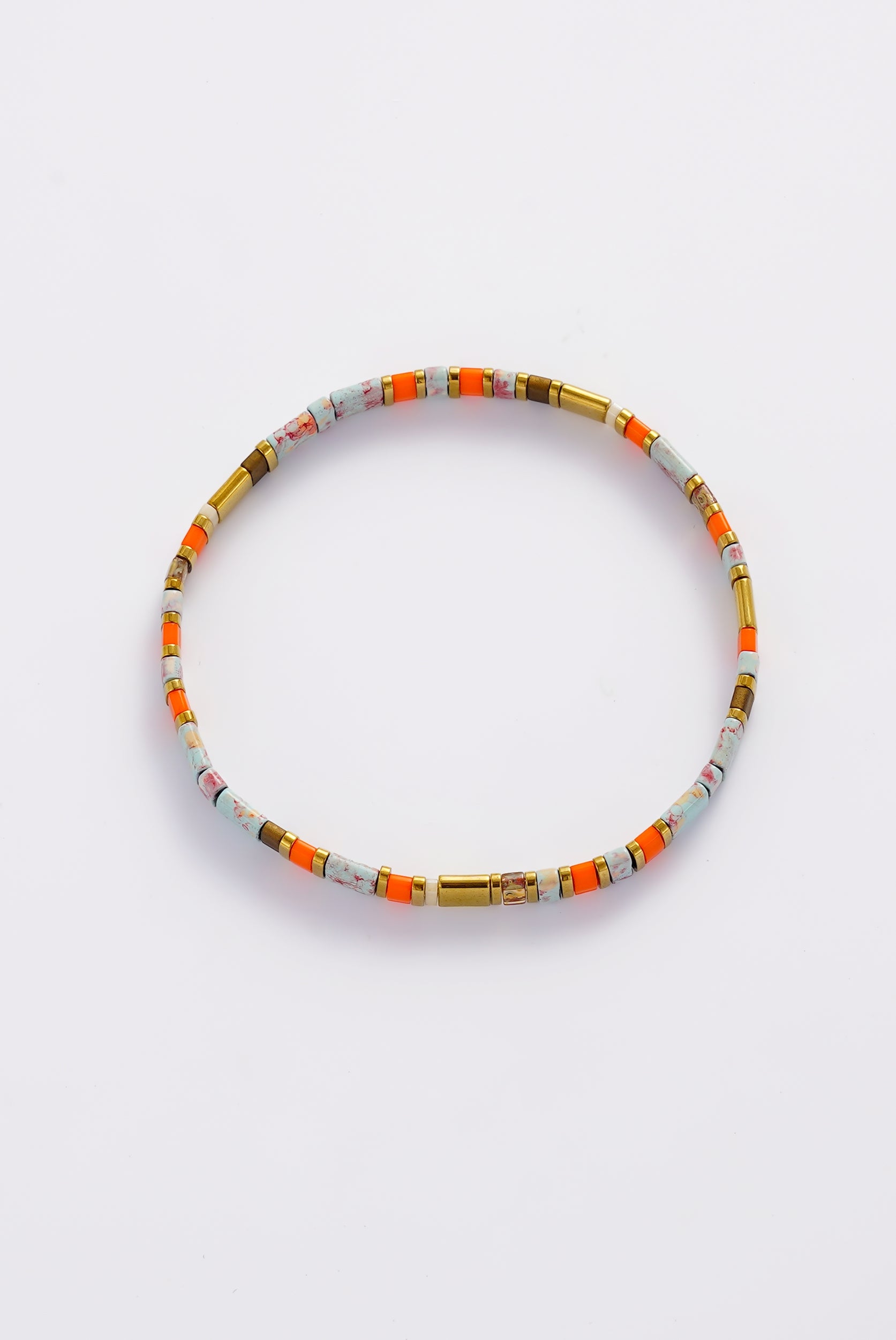 Zafino Tile bracelet - Teal/Orange
