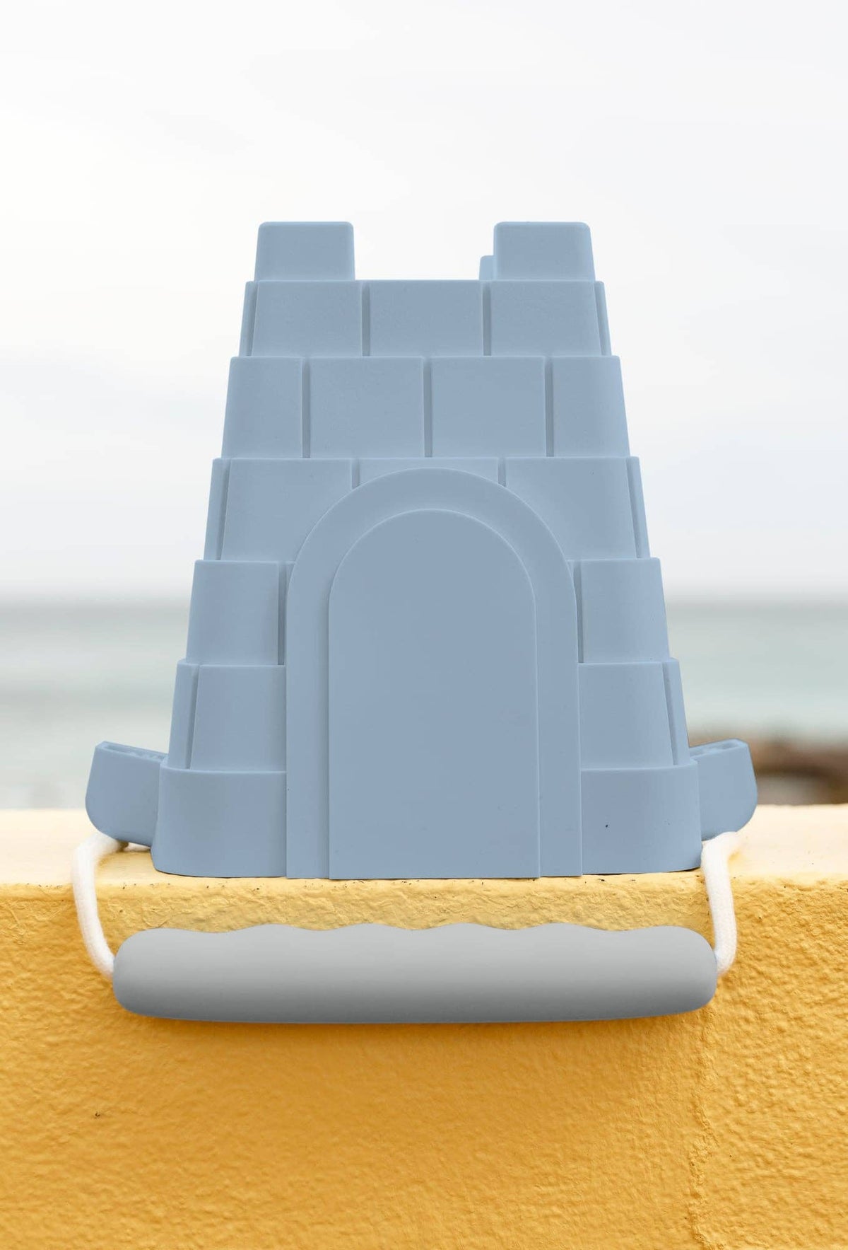 Coast Kids Silicone Beach Bucket - Clovelly Castle Blue