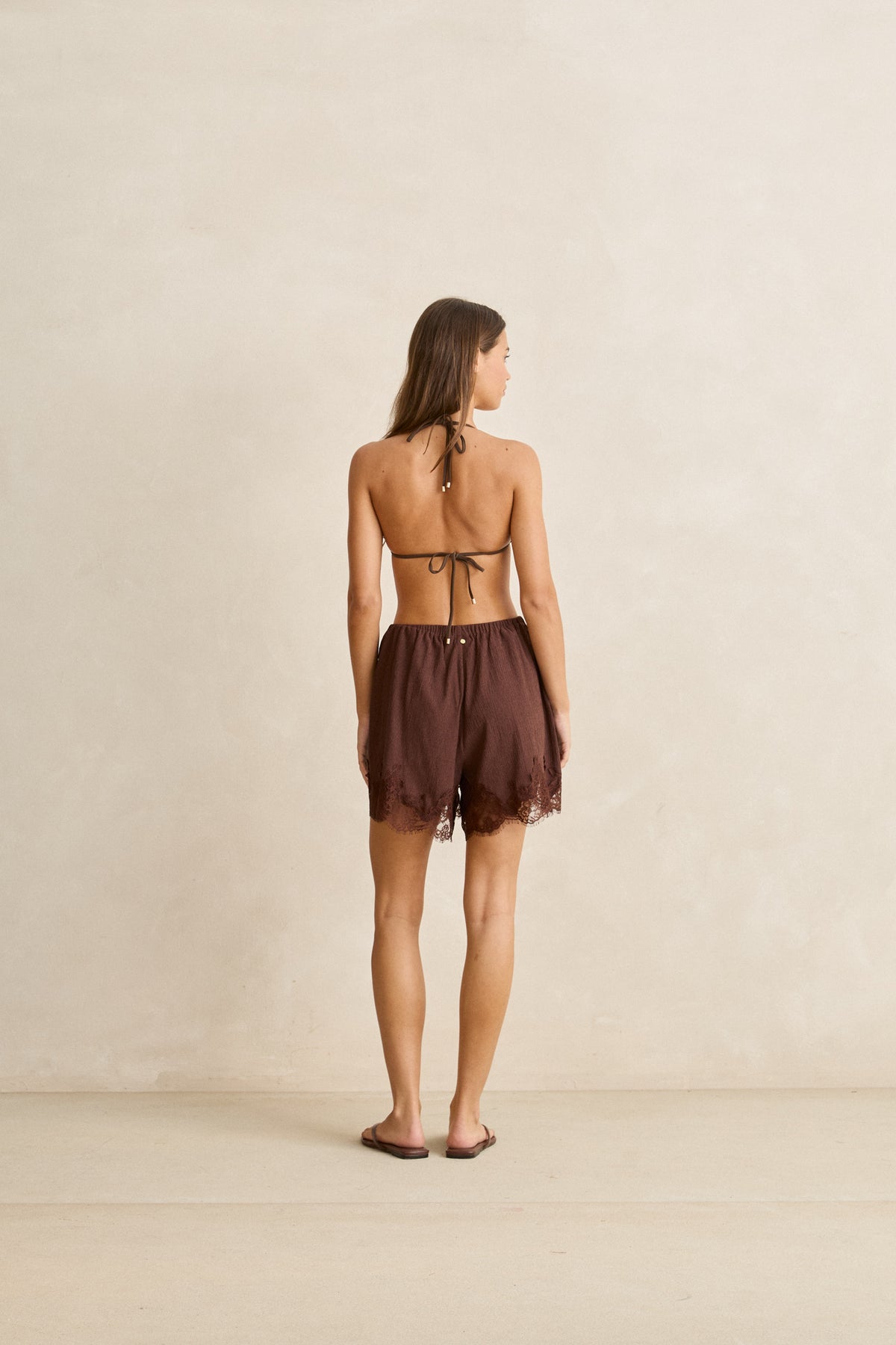 Rhythm Dreamer Lace Short - Chocolate