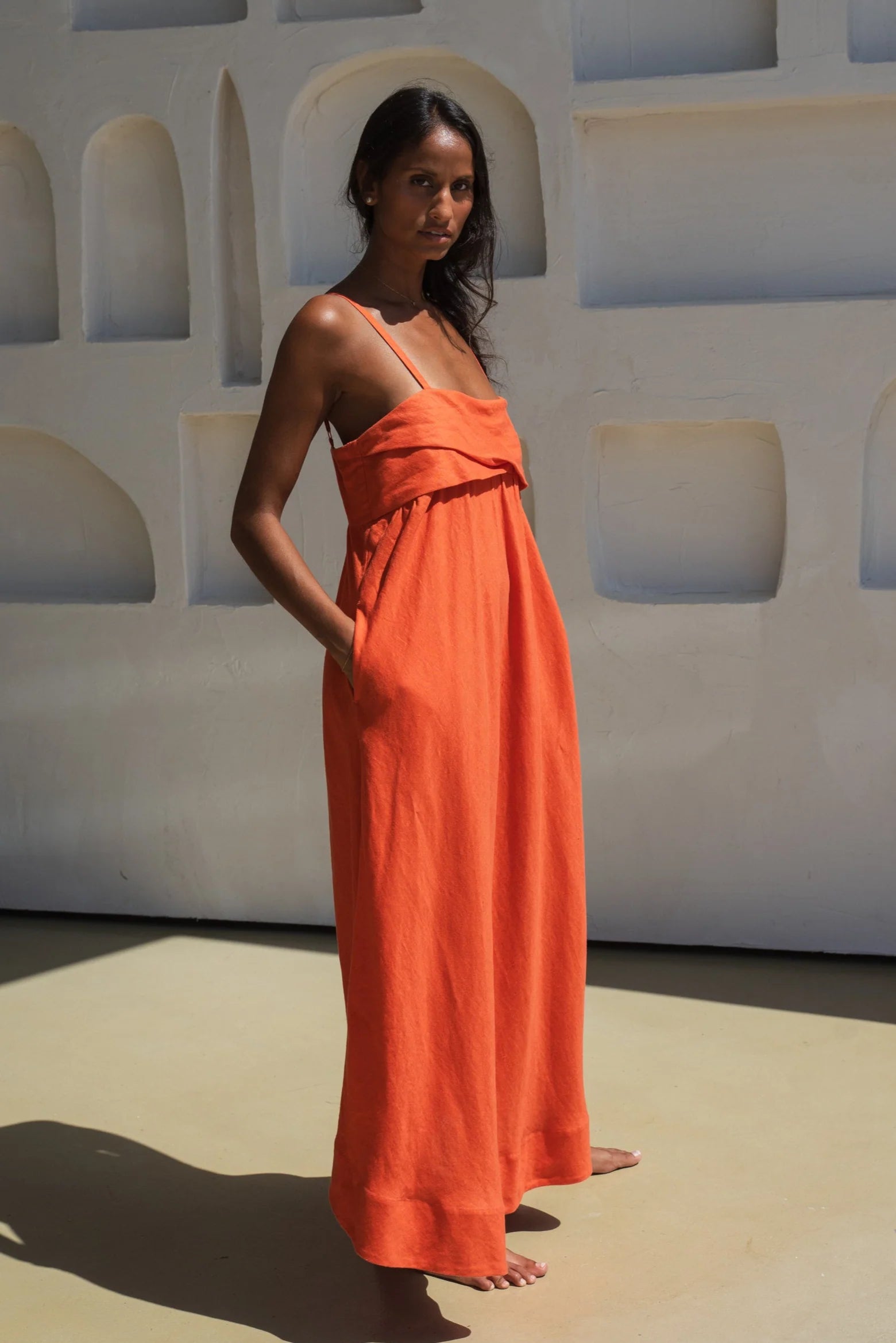 Lilly Pilly Kiko Linen Dress - Spritz
