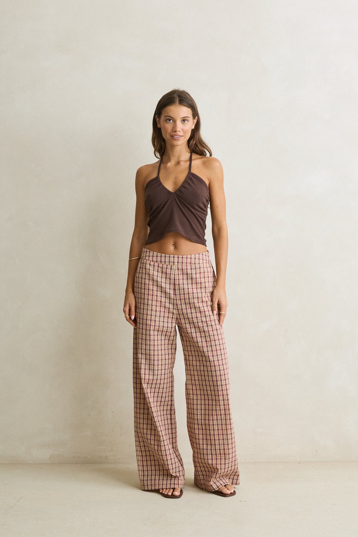 Rhythm Sienna Halter Top - Chocolate