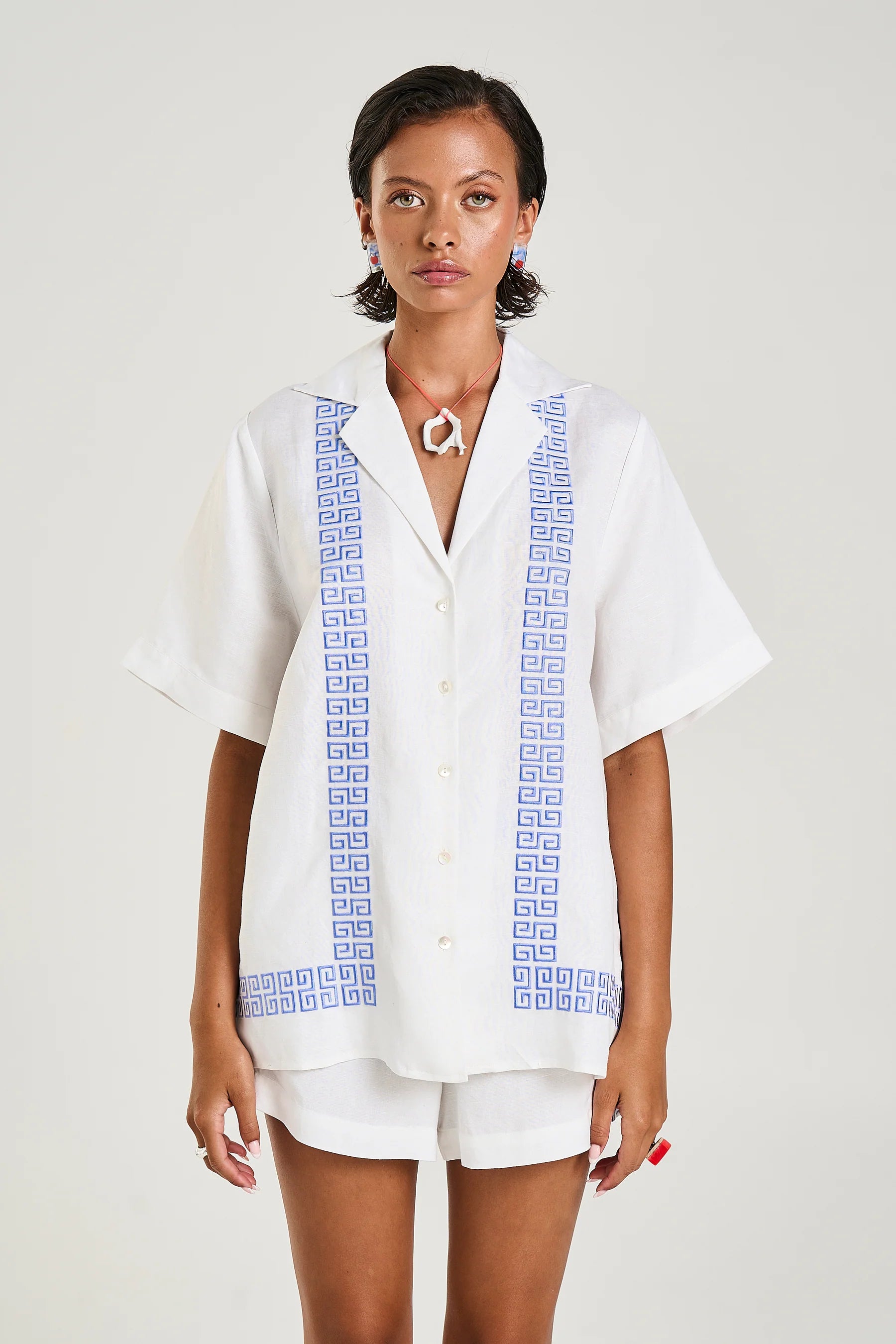 Summi Summi Collared SS Shirt - Sol Script