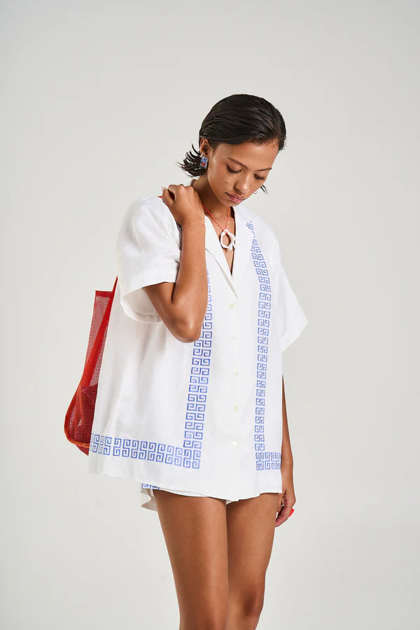 Summi Summi Collared SS Shirt - Sol Script